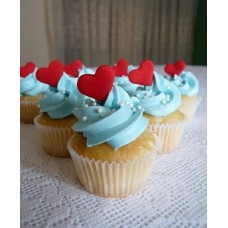 Vanilla Heart Cupcake